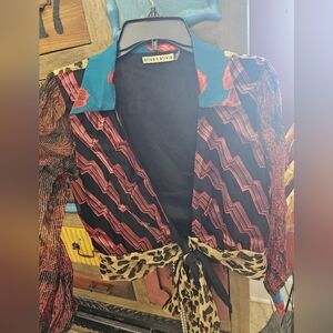 Alice + Olivia Multicolor Patterned Blazer